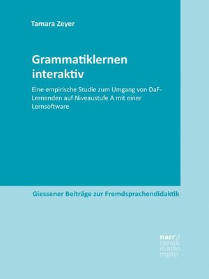 cover image of Grammatiklernen interaktiv